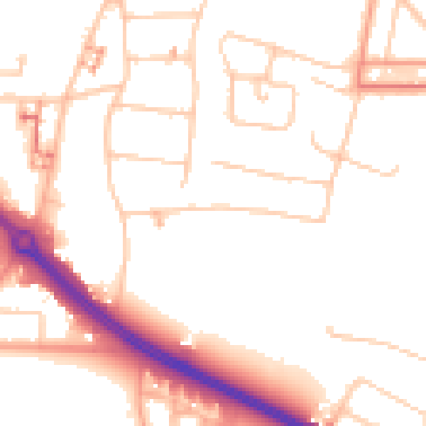 Daytime road noise heatmap for CV5 6AT