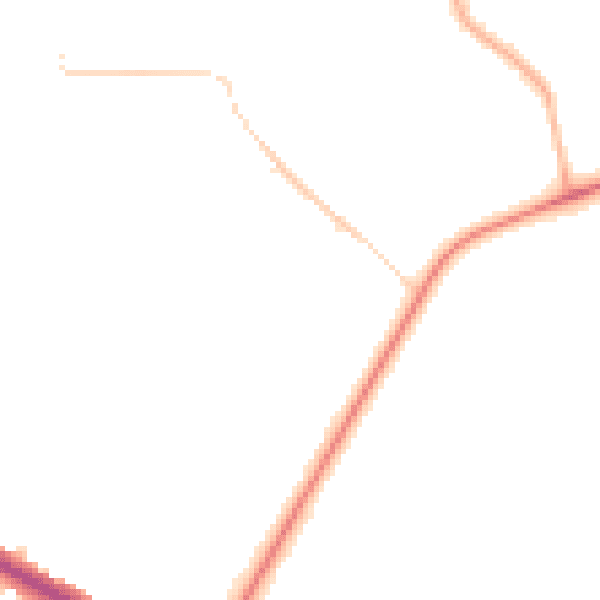 Night-time road noise heatmap for CV5 6DE