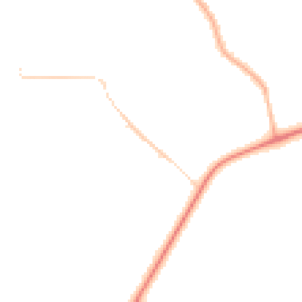 Night-time road noise heatmap for CV5 6DF