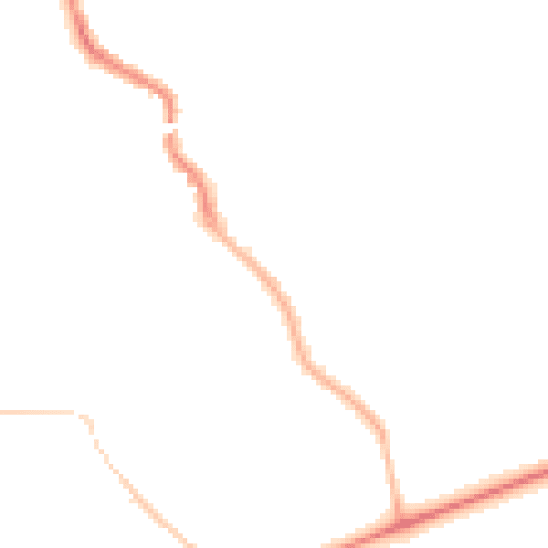 Night-time road noise heatmap for CV5 6DQ