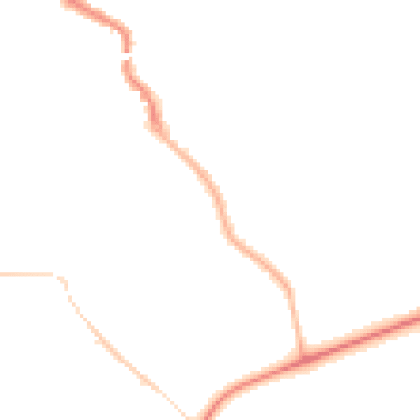 Night-time road noise heatmap for CV5 6DR