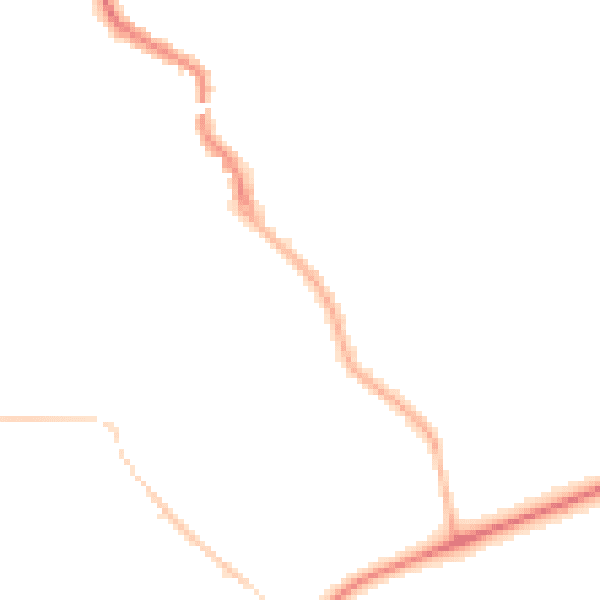 Night-time road noise heatmap for CV5 6DS