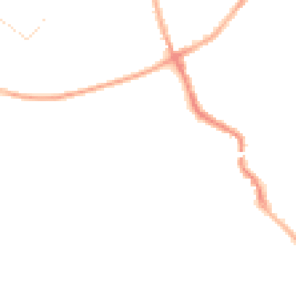 Night-time road noise heatmap for CV5 6GT