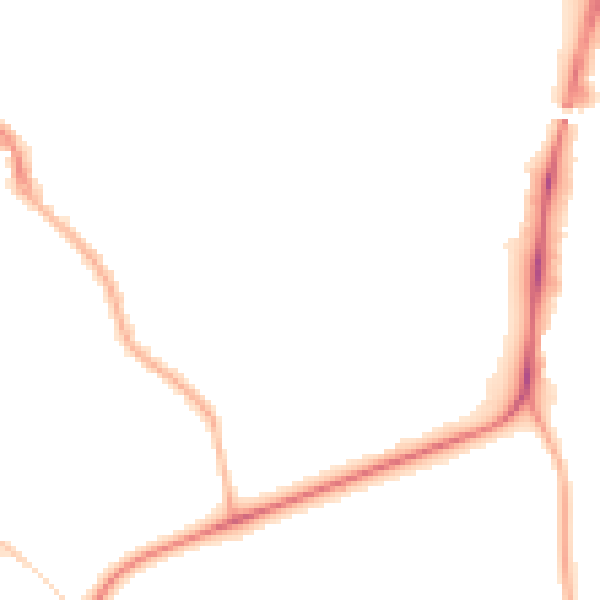 Night-time road noise heatmap for CV5 6PF