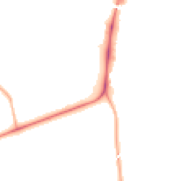 Night-time road noise heatmap for CV5 6PZ