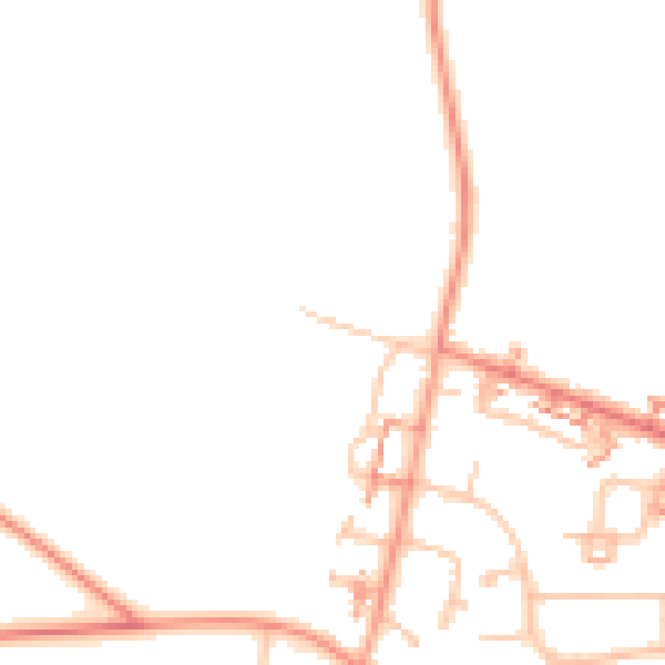 Daytime road noise heatmap for CV5 7BX
