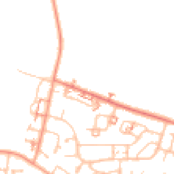 Daytime road noise heatmap for CV5 7DE
