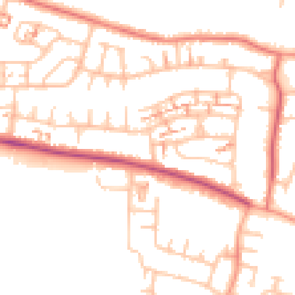 Daytime road noise heatmap for CV5 7FU