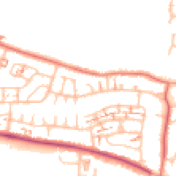Daytime road noise heatmap for CV5 7GQ