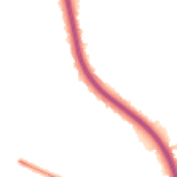 Night-time road noise heatmap for CV5 7JF