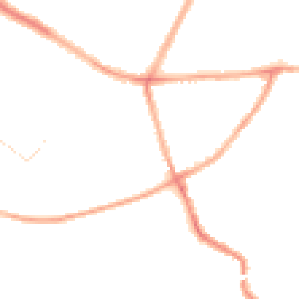Night-time road noise heatmap for CV5 8DY