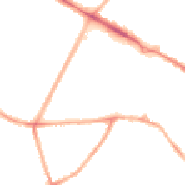 Night-time road noise heatmap for CV5 8NH