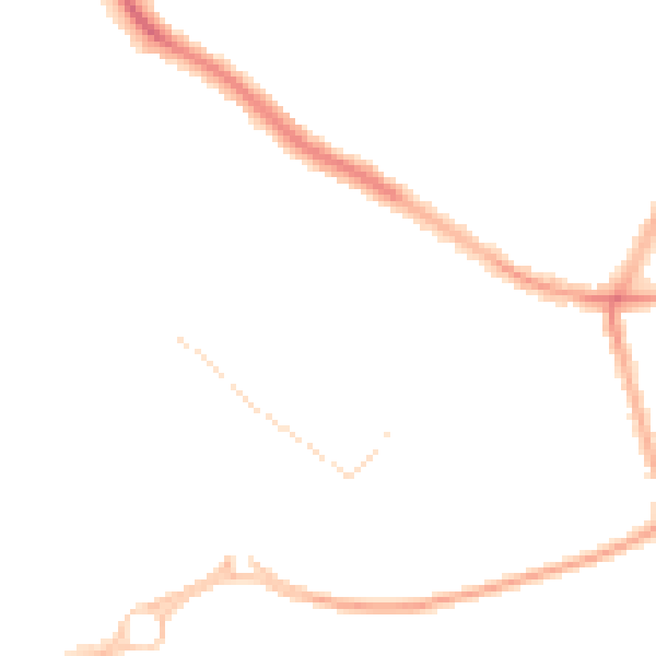 Night-time road noise heatmap for CV5 8PP