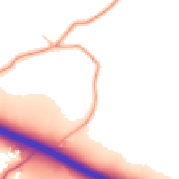 Daytime road noise heatmap for CV5 9BU