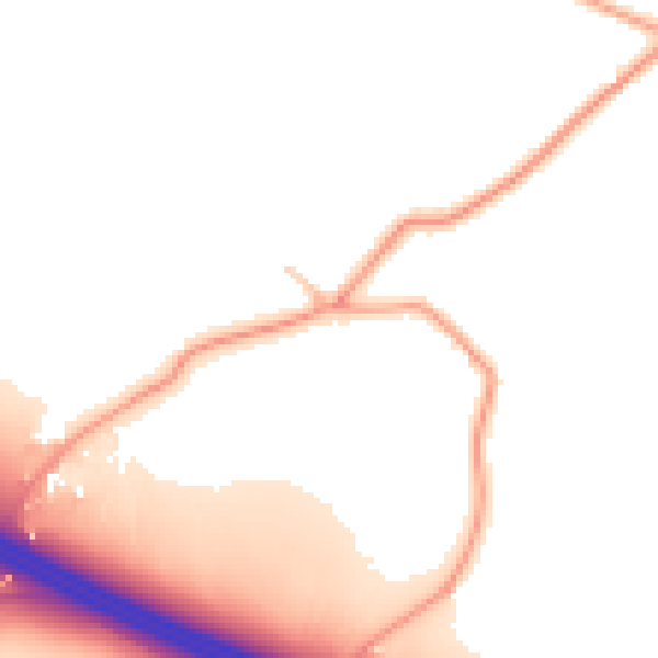 Daytime road noise heatmap for CV5 9DA