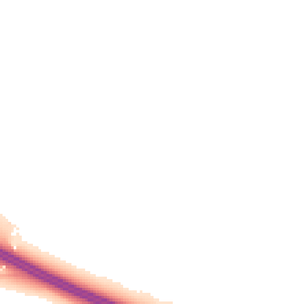 Night-time road noise heatmap for CV5 9DA