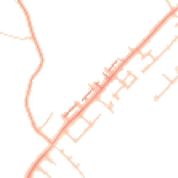 Daytime road noise heatmap for CV5 9EA