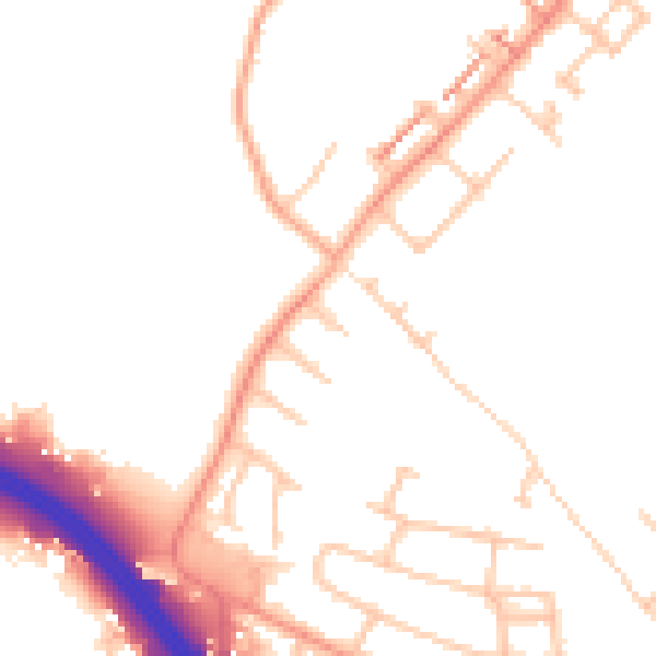 Daytime road noise heatmap for CV5 9FS