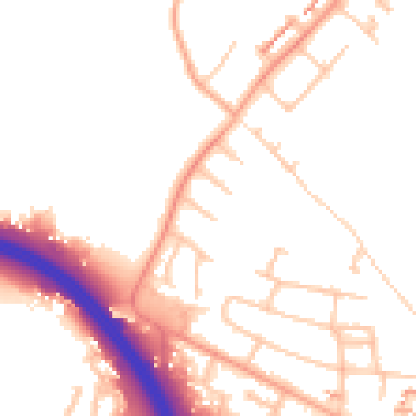 Daytime road noise heatmap for CV5 9FU