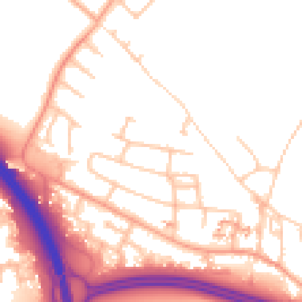 Daytime road noise heatmap for CV5 9GA