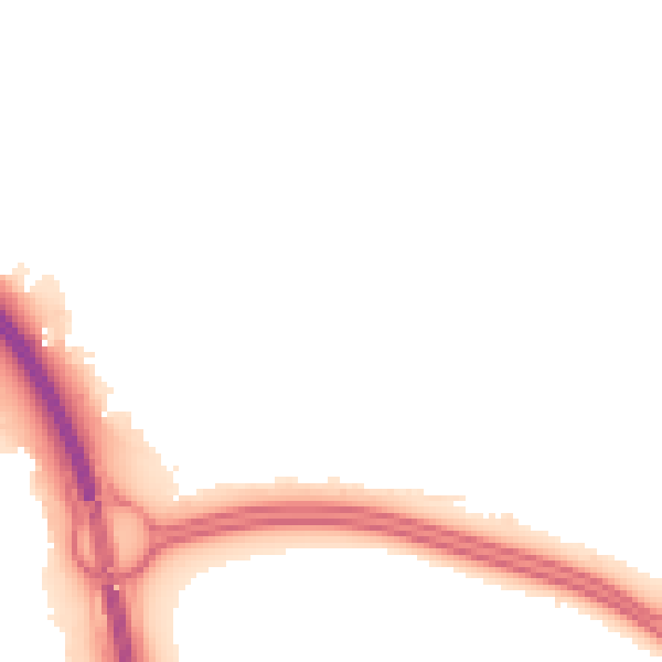 Night-time road noise heatmap for CV5 9GE