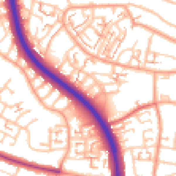 Daytime road noise heatmap for CV5 9HR