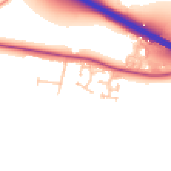 Daytime road noise heatmap for CV5 9QH