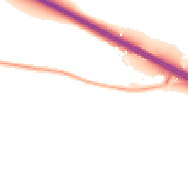 Night-time road noise heatmap for CV5 9QL
