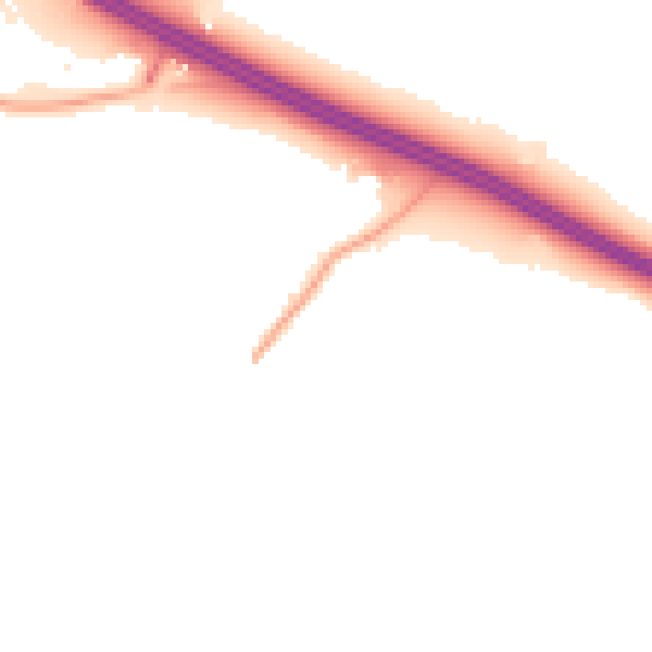 Night-time road noise heatmap for CV5 9QP