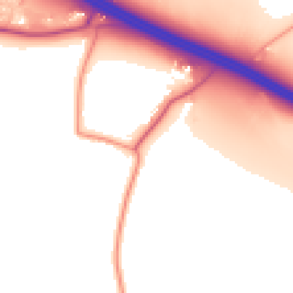 Daytime road noise heatmap for CV5 9QS