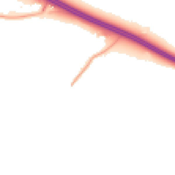 Night-time road noise heatmap for CV5 9RE