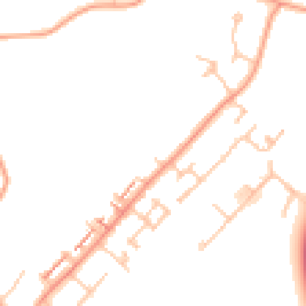Daytime road noise heatmap for CV5 9TA