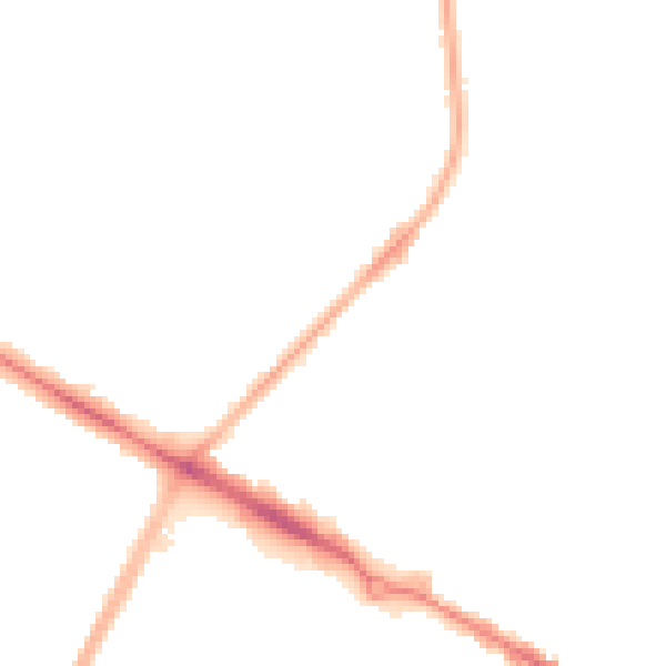 Night-time road noise heatmap for CV6 1AB