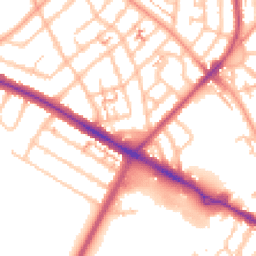Daytime road noise heatmap for CV6 1AN