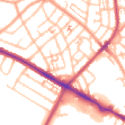 Daytime road noise heatmap for CV6 1AQ