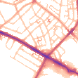 Daytime road noise heatmap for CV6 1AT