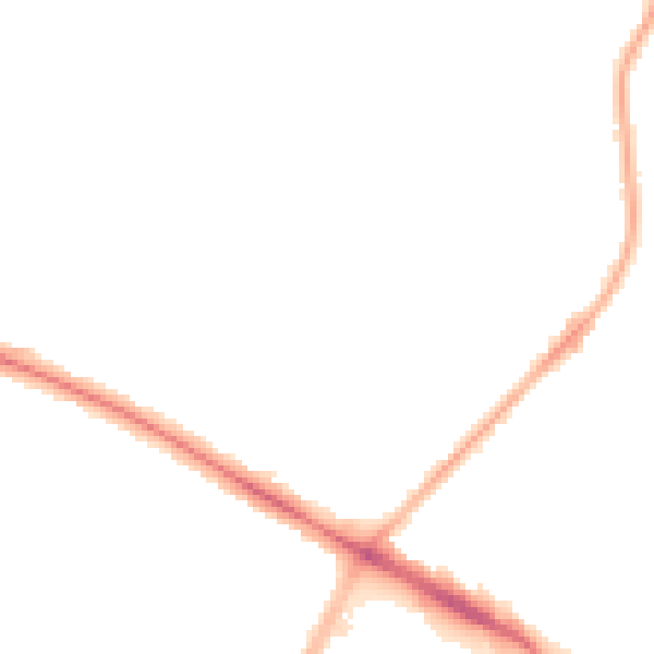Night-time road noise heatmap for CV6 1AU