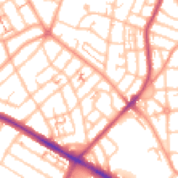 Daytime road noise heatmap for CV6 1AX