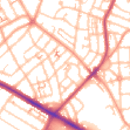 Daytime road noise heatmap for CV6 1AY