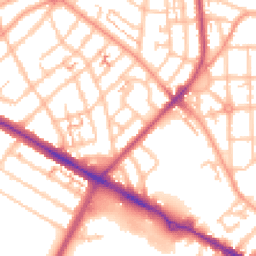 Daytime road noise heatmap for CV6 1BB