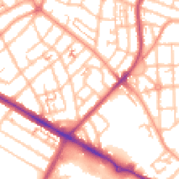 Daytime road noise heatmap for CV6 1BD