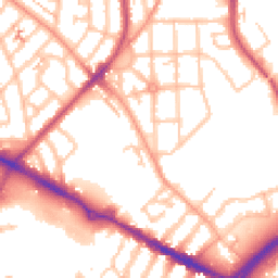 Daytime road noise heatmap for CV6 1BF