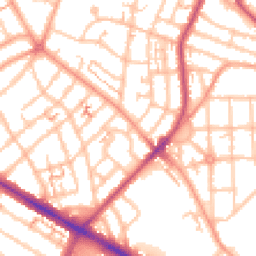 Daytime road noise heatmap for CV6 1BJ
