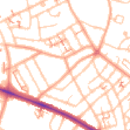 Daytime road noise heatmap for CV6 1BW