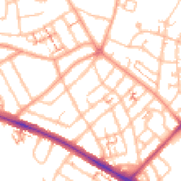 Daytime road noise heatmap for CV6 1DE