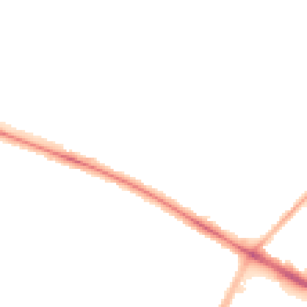 Night-time road noise heatmap for CV6 1DF