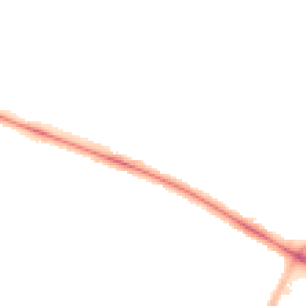 Night-time road noise heatmap for CV6 1DJ