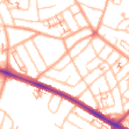 Daytime road noise heatmap for CV6 1DN