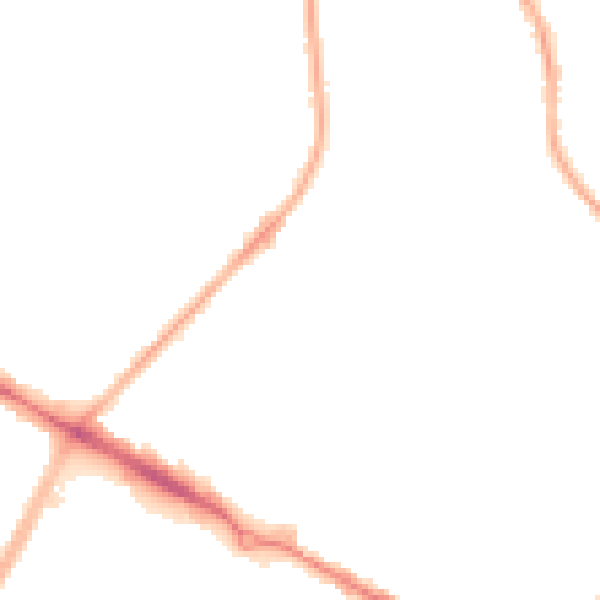 Night-time road noise heatmap for CV6 1DU