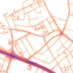 Daytime road noise heatmap for CV6 1FQ